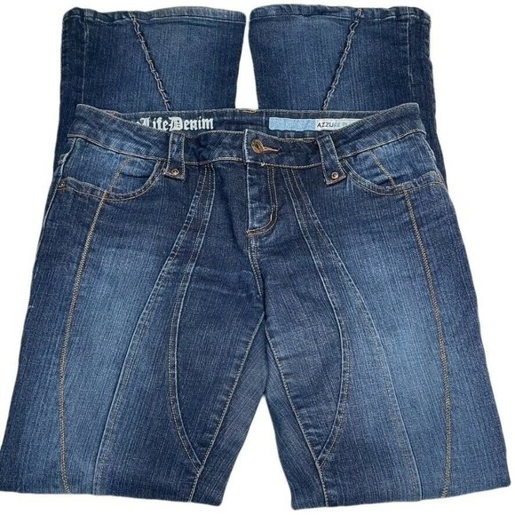 SOLD! AZZURE JEAN LOVE LIFE DENIM Jeans 5 Pocket Womens Size 27 - Picture 1 of 8